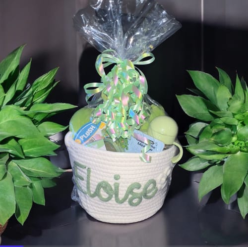 Lisa R. review of Baby Knits™ Personalized Knitted Basket image 1 out of 1