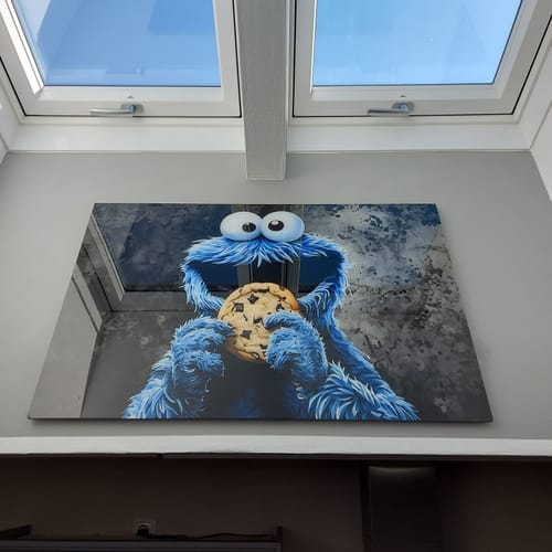 Customer photo review of Acrylglasbild Keksmonster Querformat