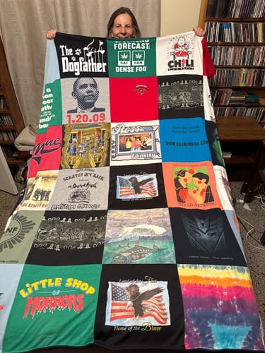 Customer photo review of Premium T Shirt Quilt