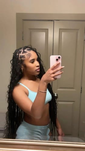 Customer photo review of WaveLuxe™ Boho Braiding Hair – Brazilian Virgin Deep Curl Bulk