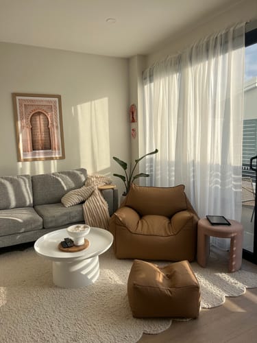 Customer photo review of DODO BEAN BAG - VEGAN LEATHER