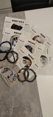 Customer photo review of Pfotenarmband - Ozean