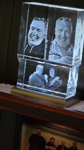 Customer photo review of Krystall kube 13x7x6 cm