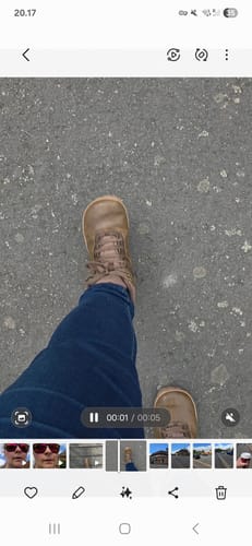 Customer photo review of Vaistoa Uoma 2 -paljasjalkavaelluskengät