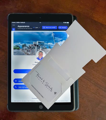 Customer photo review of Custom NFC Business Card