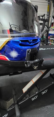 Customer photo review of Arai Corsair-X / RX7-V Camera Mount