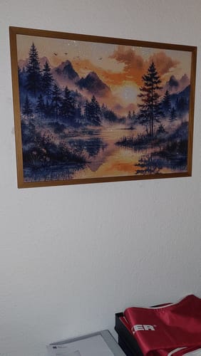 Customer photo review of 5D Diamond Painting - Morgennebel