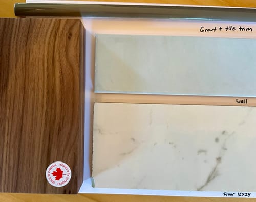 Customer photo review of Austin/Asher/Sidney American Black Walnut Swatch