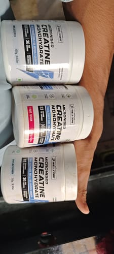 Customer photo review of Wellcore - Micronised Creatine Monohydrate (250g, 83 Servings)