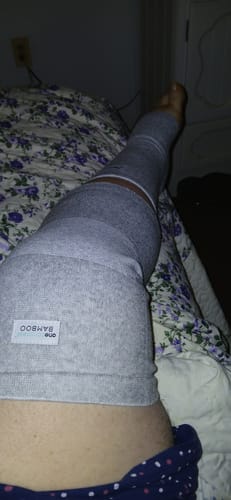 Customer photo review of Premium Bamboo Knee Sleeve (Single)