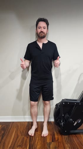 Customer photo review of Bronx Henley - Black