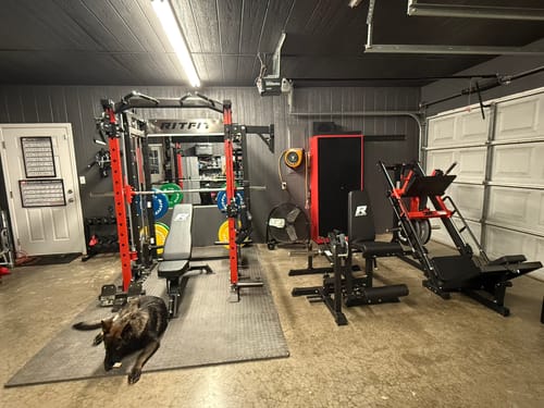 Customer photo review of RitFit BUFFALO Smith Machine Home Gym Package with Lat Pull Down and Cable Crossover