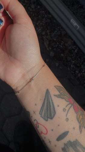 Customer photo review of Permanent jewelry gold filled