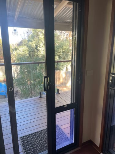 Customer photo review of Patio Pet Door Insert