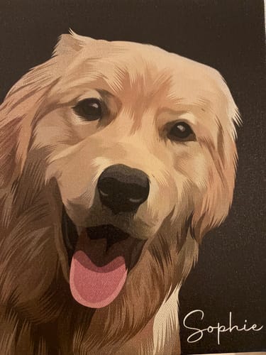 Customer photo review of Pet Art Canvas Wrap