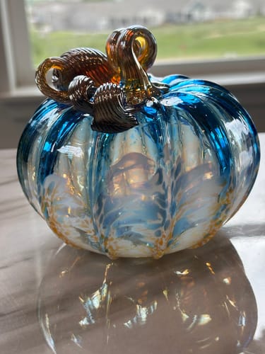 Customer photo review of Sunkissed Summer Beachy Squat Pumpkin