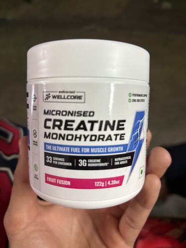 Customer photo review of Wellcore - Pure Micronised Creatine Monohydrate (122g, 33 Servings) Fruit Fusion