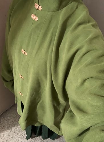 Customer photo review of Sen Lin 森林 Forest Fairy Modernized Ming Dynasty Liling Top & Easy-Wear Mamian Set