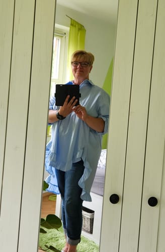 Customer photo review of ALENE XXL Bluse uni - verschiedene Farben