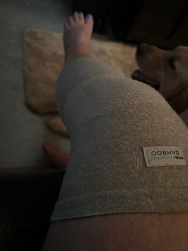 Customer photo review of Premium Bamboo Knee Sleeve (Single)