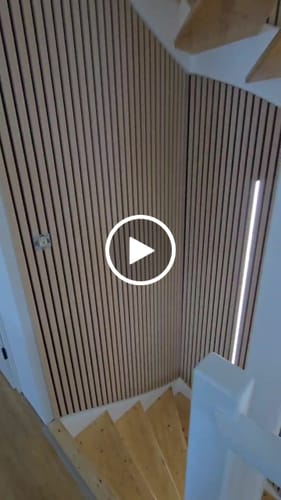 Customer video review of Akustikpaneele Natürliche Eiche - 240 cm x 60 cm