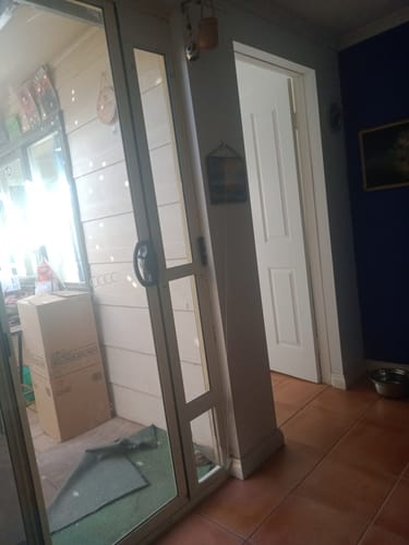 Customer photo review of Patio Pet Door Insert