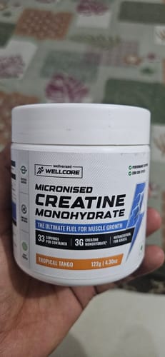 Customer photo review of Wellcore - Pure Micronised Creatine Monohydrate (122g, 33 Servings) Tropical Tango