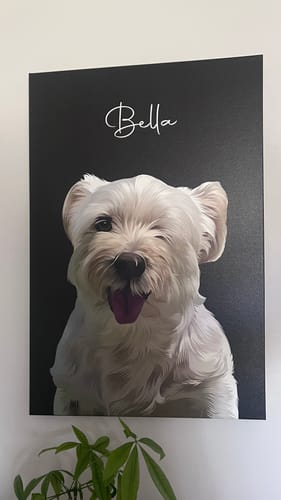 Customer photo review of Pet Art Canvas Wrap