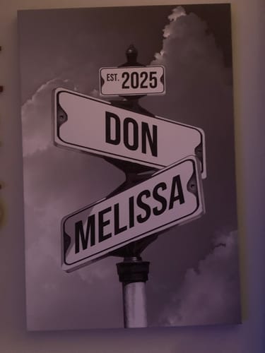 Customer photo review of COUPLES DATE OF LOVE by Cstm Canvas