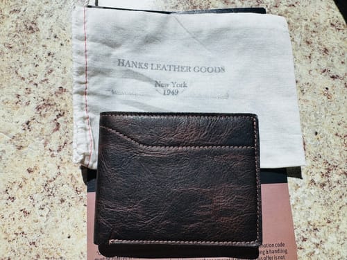 Customer photo review of Champlain Bison Bifold with ID Window