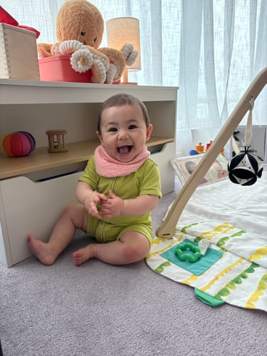 Customer photo review of SS Zipper Romper - AVOCADO