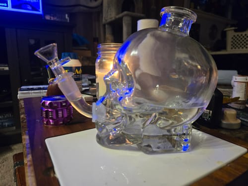 Customer photo review of DIY Bong Kit - Water Pipe Drilling Kit for Decanters, Vases & Bottles