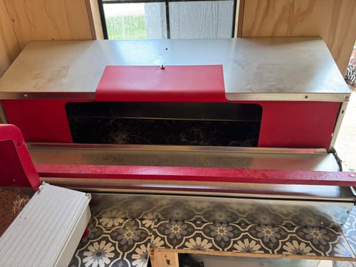 Customer photo review of Large (48") - Reversible Rollout Nest Box (Up to 50 Hens)