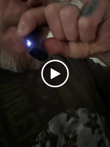 Customer video review of Nano² BLUEBERRY OG INDICA THC Disposable Vape Pen 2g THCp THCjd HHCO Delta 8