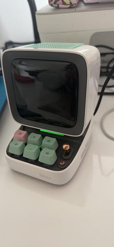 Customer photo review of Divoom Ditoo Retro Pixel Art Game Bluetooth Speaker With 16X16 LED Girl & Boy Gift