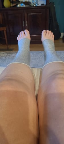 Customer photo review of Premium Anti-Fatigue Bamboo Footsleeves