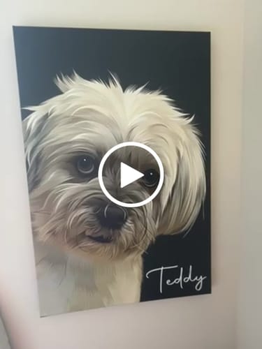 Customer video review of Pet Art Canvas Wrap