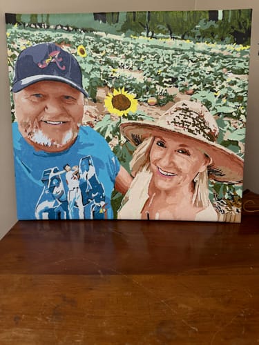 Customer photo review of Paint by Number Kit