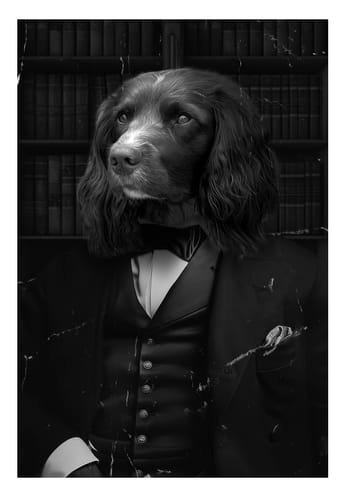 Customer photo review of Winston Churchill - Custom Pet Portrait