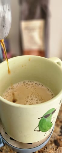 Customer photo review of Café Hacienda Doka Peaberry AA