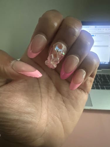 Customer photo review of XCOATTIPS® French - Medium Almond Pink Pastel Tips