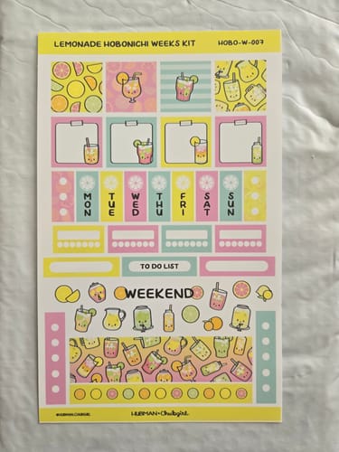 Customer photo review of Lemonade Theme Hobonichi Weeks Kit