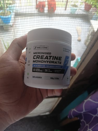 Customer photo review of Wellcore - Micronised Creatine Monohydrate (100g, 33 Servings)