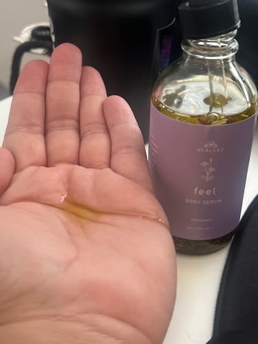 Customer photo review of FEEL: Soothing Mind and Inflammation Body Serum