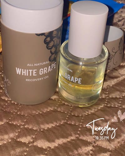 Customer photo review of White Grape Recovery Oil