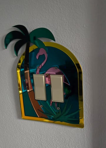 Customer photo review of Tropical Paradise Light Switch Cover