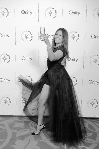 Customer photo review of 3-Piece Open-Back Top, High-Waisted Shorts and Tulle Skirt Co-Ord Set in Black