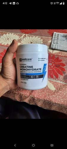 Customer photo review of Wellcore - Micronised Creatine Monohydrate (100g, 33 Servings)