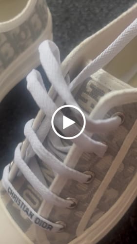 Customer video review of walkn 45 grey white oblique embroidery canvas