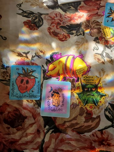 Customer photo review of 100 - 3" Custom Vinyl Stickers